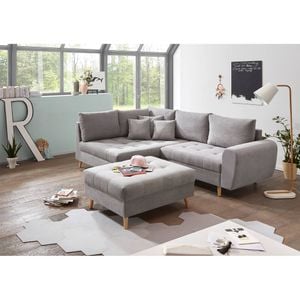 ED Lifestyle Polstermöbel Alice Ecksofa mit Hocker