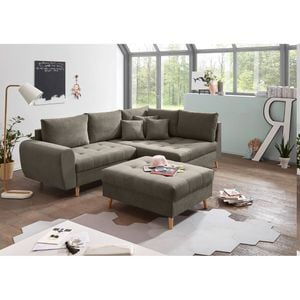 ED Lifestyle Polstermöbel Alice Ecksofa mit Hocker