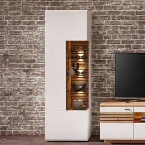 Wohnconcept Fresno Vitrine mit Beleuchtung 65x40x201cm