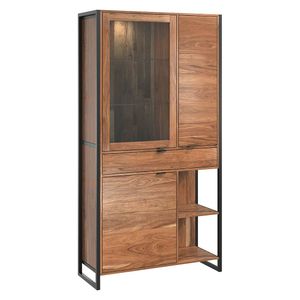 Carla & Marge Factory Zone Vitrine mit Beleuchtung 104x40x200cm Natur