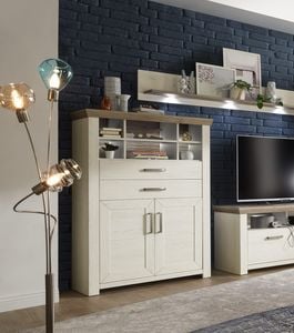 set one York Highboard 104,5x42,2x142,6cm