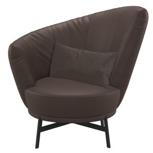 Musterring Kleo Loungestuhl 97x88x95cm Puro Rindsleder