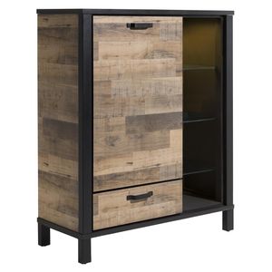 Habufa Sardinie Highboard mit Beleuchtung 115x42x138cm