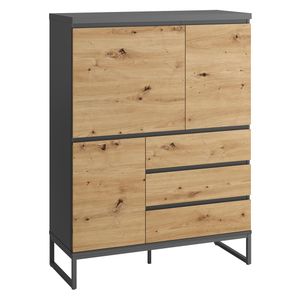 HMW Collection Enna Highboard 98,8x40,3x132,2cm