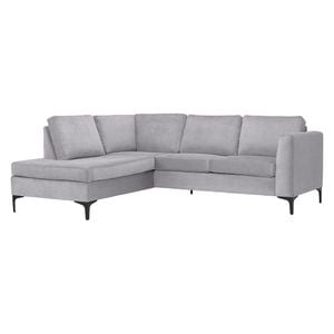 HOMELIV. Cedar Ecksofa Webstoff grob