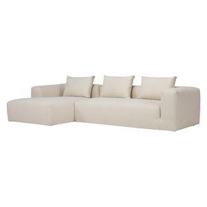 HOMELIV. Lime Ecksofa 303x157x64cm Bouclé