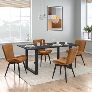 HOMELIV. Pepper Essgruppe 5-tlg. Tisch 180x90cm