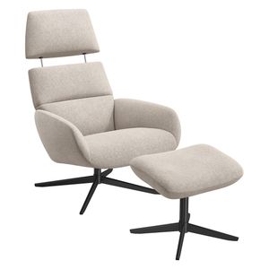 HOMELIV. Silja Plus Relaxsessel 71x80x114,3cm inkl. Hocker