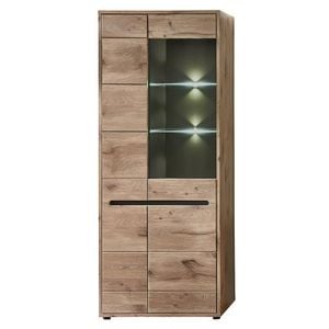 Innostyle Loft Two Hängevitrine mit Beleuchtung 52x37x128cm Weiß