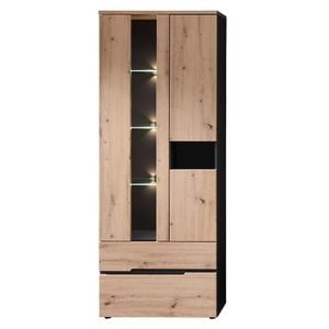 Innostyle Memphis Vitrine mit Beleuchtung 75x38x197cm