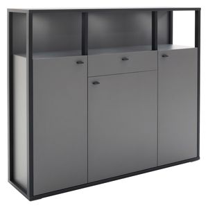 MCA Luxor Highboard mit Beleuchtung 145x37x121cm