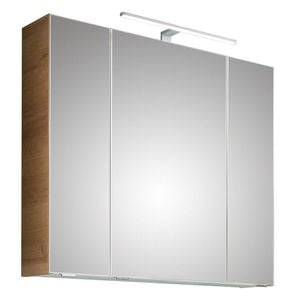 Pelipal Quickset 963 Spiegelschrank mit Beleuchtung 60x20x72cm  Salbei/Riviera Eiche