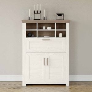 set one York Highboard 104,5x42,2x142,6cm