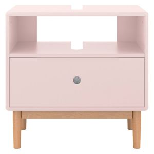 TOM TAILOR HOME Color Bath Hochschrank mit Fußgestell 40x33,5x176,5cm Rose/Eiche