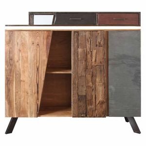 Wolf Möbel Stadium Highboard mit Beleuchtung 145x40x140cm