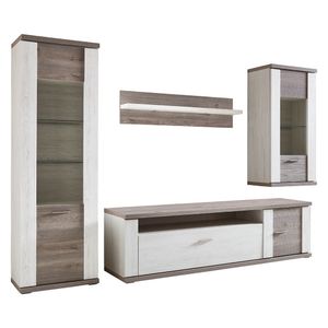 IDEAL WOHNEN Manhattan Wohnwand mit Beleuchtung 4-tlg.