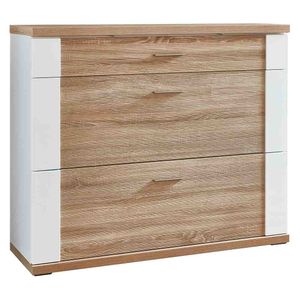 IDEAL WOHNEN Manhattan Schuhschrank mit Beleuchtung 128,5x41,6x107,3cm