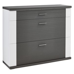 IDEAL WOHNEN Manhattan Schuhschrank mit Beleuchtung 128,5x41,6x107,3cm