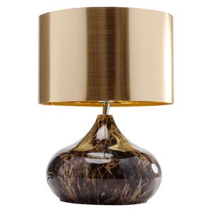 KARE Mamo Deluxe Tischleuchte Ø30x41cm Gold/Braun