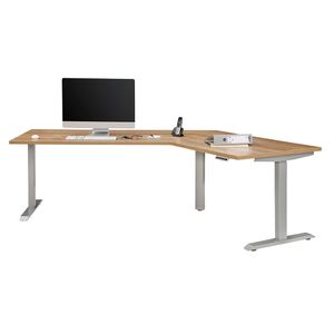 Maja Möbel eDJUST Schreibtisch höhenverstellbar 120° Winkelkombination 248x157,8x72/120cm