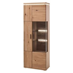 MCA Barcelona Vitrine mit Beleuchtung 75x37x204cm