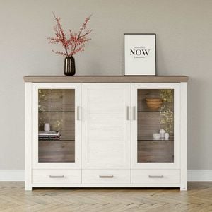 set one York Highboard 184,1x44,2x126,6cm