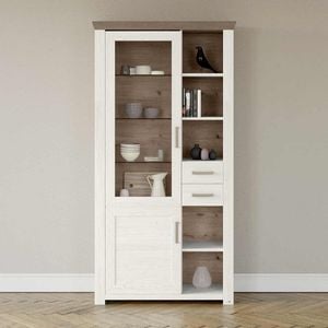 set one York Vitrine 104,5x42,2x206,6cm