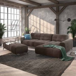 W.SCHILLIG Wilson Ecksofa mit Hocker