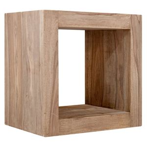 Wolf Möbel Yoga Raumteiler Würfel Shisham natur 45x45x32cm