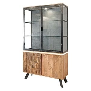 Wolf Möbel Stadium Vitrine mit Beleuchtung 118x40x205cm