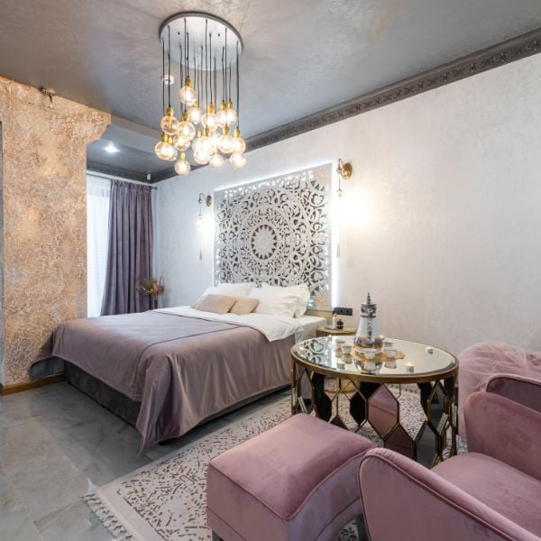 Prunkvolles orientalisches Schlafzimmer