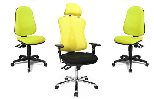 Bürostühle in Gelb