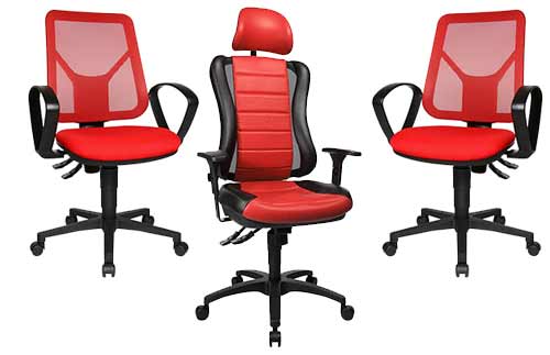 Bürostühle in Rot