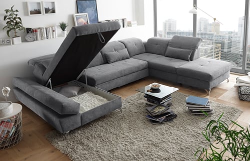 Sofas mit Bettkasten